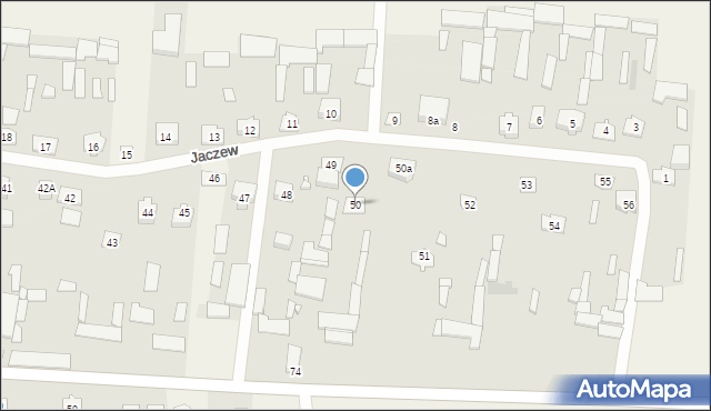 Jaczew, Jaczew, 50, mapa Jaczew