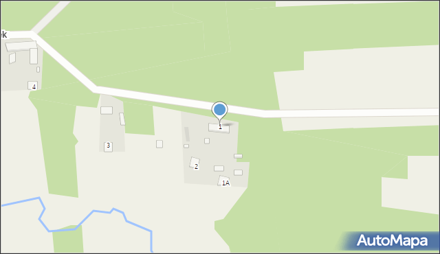 Jaczewek, Jaczewek, 1, mapa Jaczewek