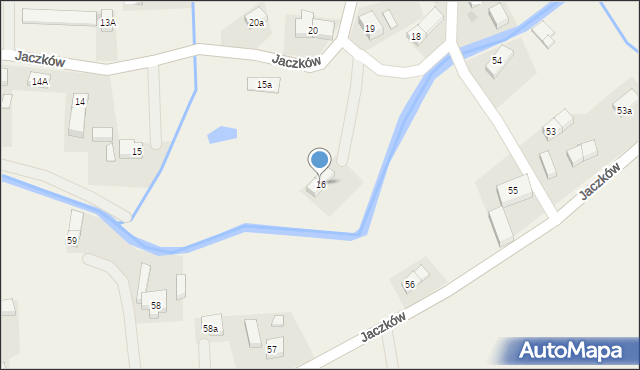 Jaczków, Jaczków, 16, mapa Jaczków