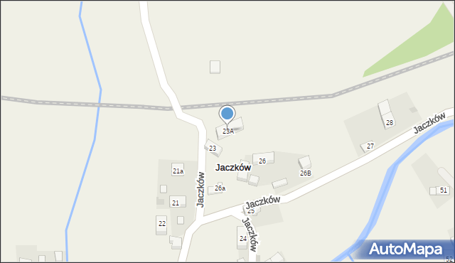 Jaczków, Jaczków, 23A, mapa Jaczków
