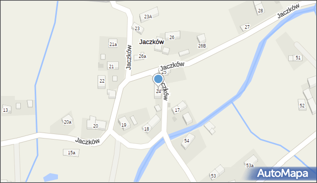 Jaczków, Jaczków, 24, mapa Jaczków