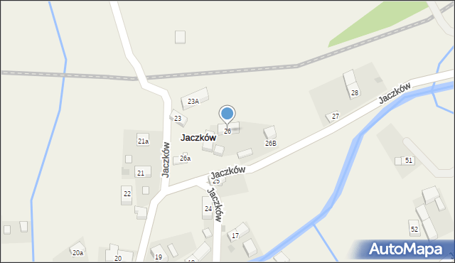 Jaczków, Jaczków, 26, mapa Jaczków