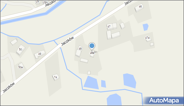Jaczków, Jaczków, 48a, mapa Jaczków