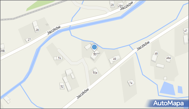 Jaczków, Jaczków, 50, mapa Jaczków