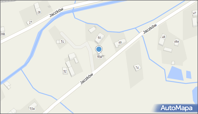 Jaczków, Jaczków, 50a, mapa Jaczków