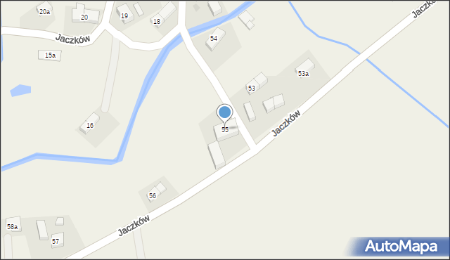 Jaczków, Jaczków, 55, mapa Jaczków