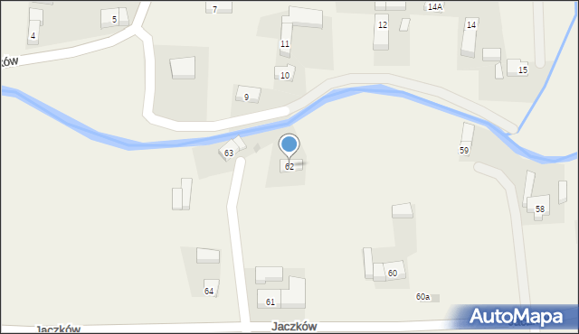 Jaczków, Jaczków, 62, mapa Jaczków