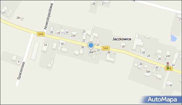 Jaczkowice, Jaczkowice, 36A, mapa Jaczkowice