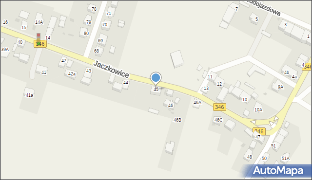 Jaczkowice, Jaczkowice, 45, mapa Jaczkowice