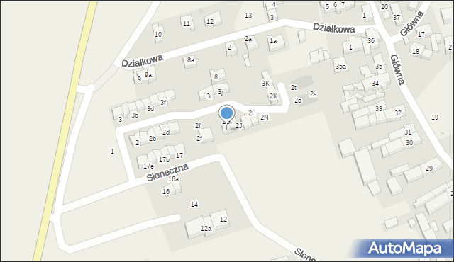 Jaczów, Jaśminowa, 2H, mapa Jaczów