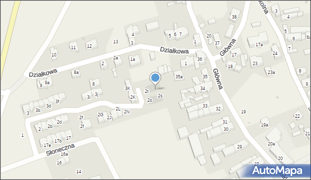 Jaczów, Jaśminowa, 2w, mapa Jaczów
