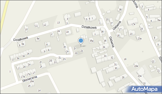 Jaczów, Jaśminowa, 2z, mapa Jaczów