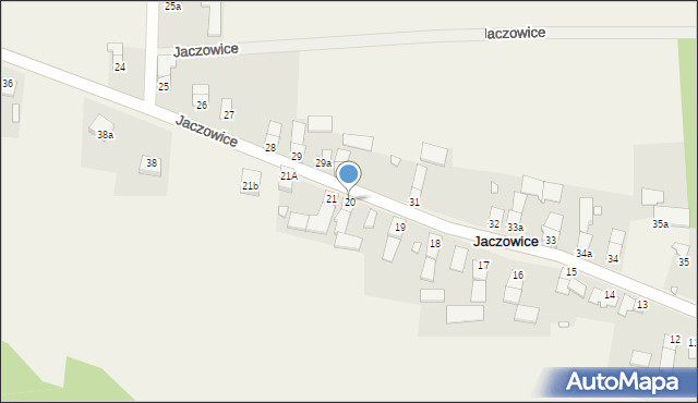 Jaczowice, Jaczowice, 20, mapa Jaczowice