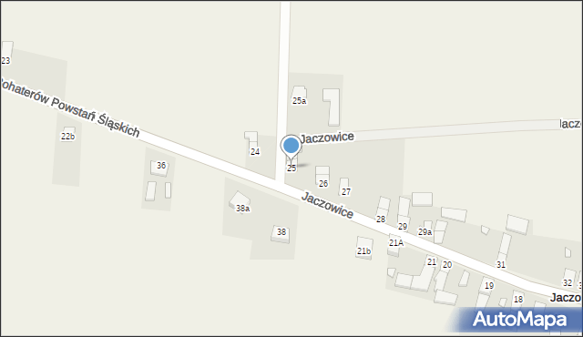 Jaczowice, Jaczowice, 25, mapa Jaczowice