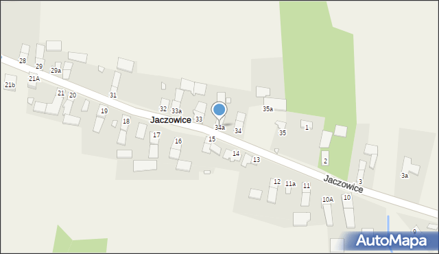 Jaczowice, Jaczowice, 34a, mapa Jaczowice