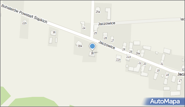 Jaczowice, Jaczowice, 38, mapa Jaczowice