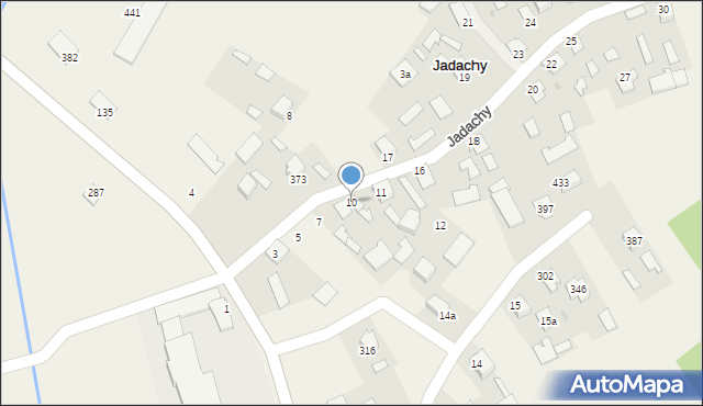 Jadachy, Jadachy, 10, mapa Jadachy
