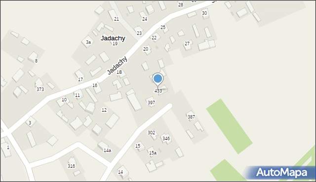 Jadachy, Jadachy, 433, mapa Jadachy