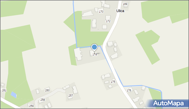 Jadowniki Mokre, Jadowniki Mokre, 174, mapa Jadowniki Mokre