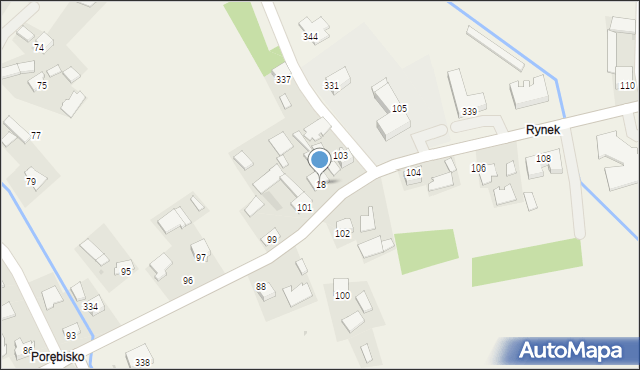 Jadowniki Mokre, Jadowniki Mokre, 18, mapa Jadowniki Mokre