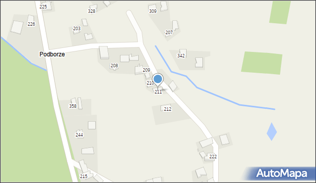 Jadowniki Mokre, Jadowniki Mokre, 211, mapa Jadowniki Mokre