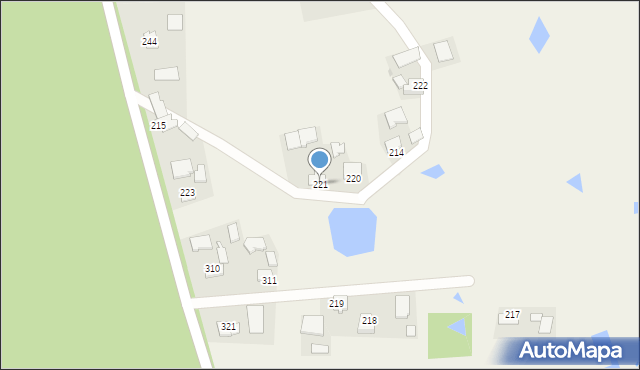 Jadowniki Mokre, Jadowniki Mokre, 221, mapa Jadowniki Mokre
