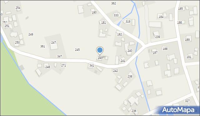 Jadowniki Mokre, Jadowniki Mokre, 243, mapa Jadowniki Mokre
