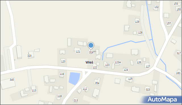 Jadowniki Mokre, Jadowniki Mokre, 314, mapa Jadowniki Mokre