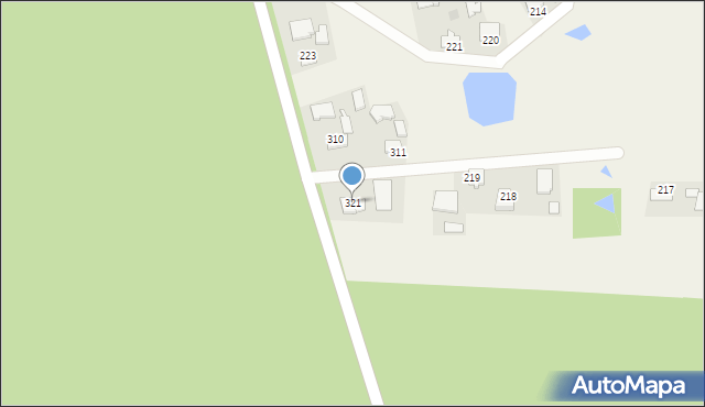 Jadowniki Mokre, Jadowniki Mokre, 321, mapa Jadowniki Mokre