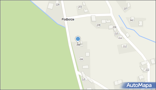 Jadowniki Mokre, Jadowniki Mokre, 358, mapa Jadowniki Mokre