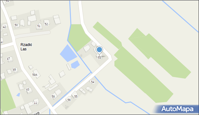 Jadowniki Mokre, Jadowniki Mokre, 53, mapa Jadowniki Mokre