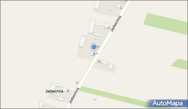 Jadwichna, Jadwichna, 25, mapa Jadwichna