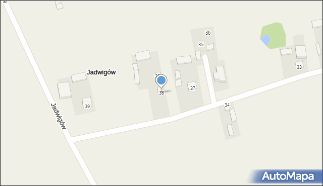 Jadwigów, Jadwigów, 38, mapa Jadwigów