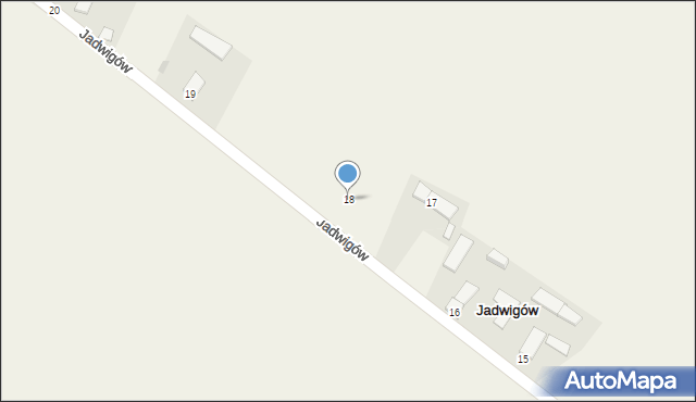 Jadwigów, Jadwigów, 18, mapa Jadwigów