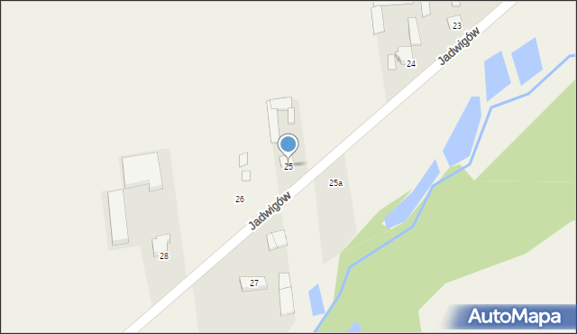 Jadwigów, Jadwigów, 25, mapa Jadwigów