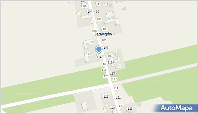 Jadwigów, Jadwigów, 114, mapa Jadwigów