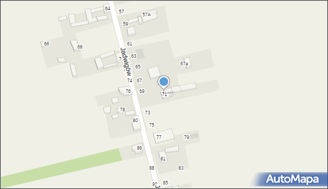 Jadwigów, Jadwigów, 71, mapa Jadwigów