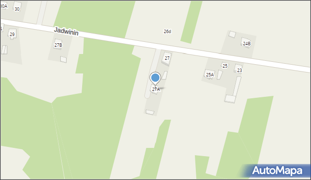 Jadwinin, Jadwinin, 27A, mapa Jadwinin