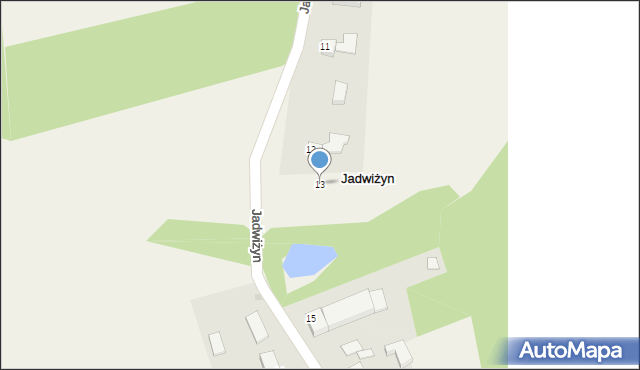 Jadwiżyn, Jadwiżyn, 13, mapa Jadwiżyn