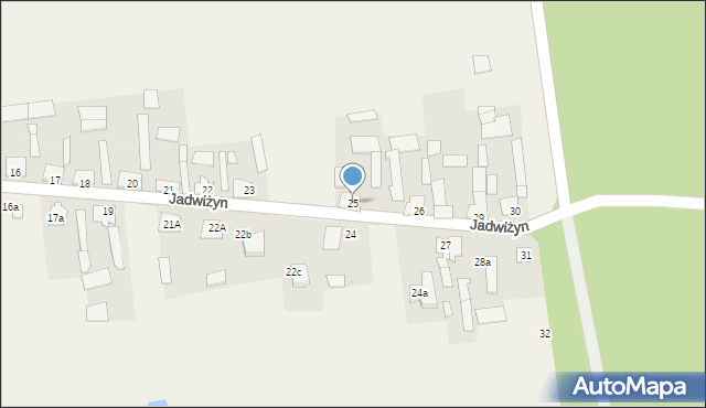 Jadwiżyn, Jadwiżyn, 25, mapa Jadwiżyn