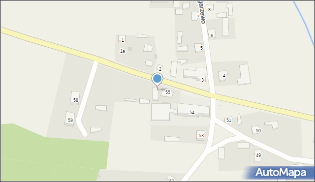Jagarzewo, Jagarzewo, 55a, mapa Jagarzewo