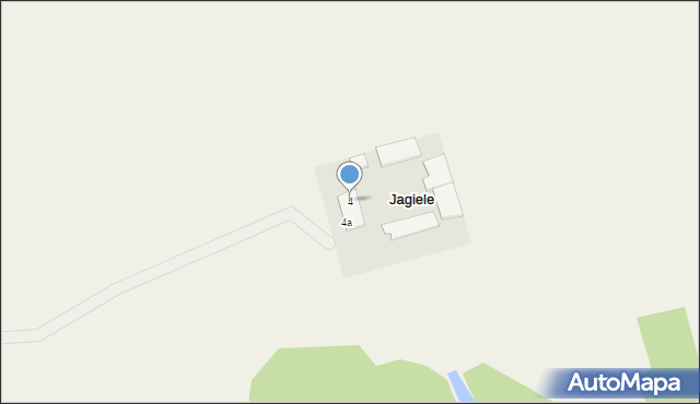 Jagiele, Jagiele, 4, mapa Jagiele