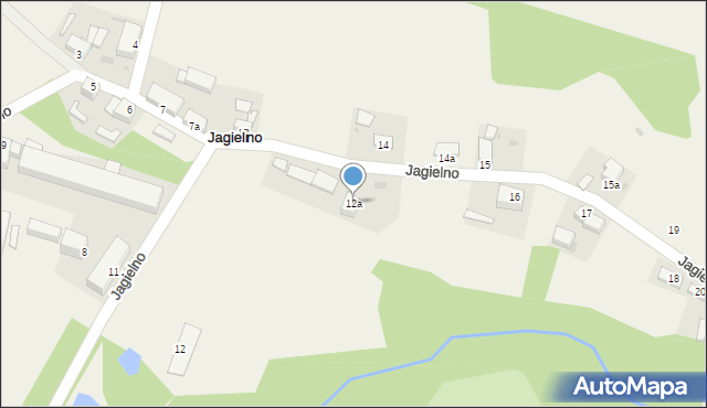 Jagielno, Jagielno, 12a, mapa Jagielno