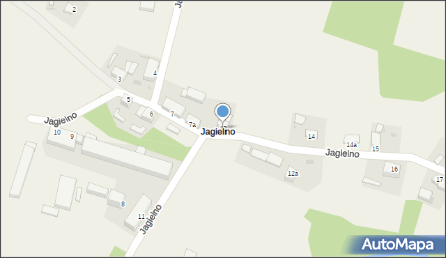 Jagielno, Jagielno, 13, mapa Jagielno