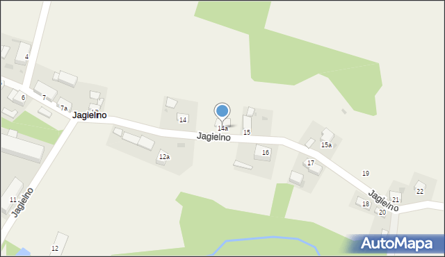 Jagielno, Jagielno, 14a, mapa Jagielno