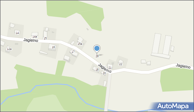 Jagielno, Jagielno, 19, mapa Jagielno