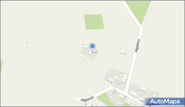 Jagielno, Jagielno, 2, mapa Jagielno