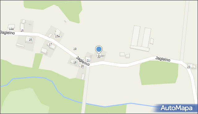 Jagielno, Jagielno, 22, mapa Jagielno