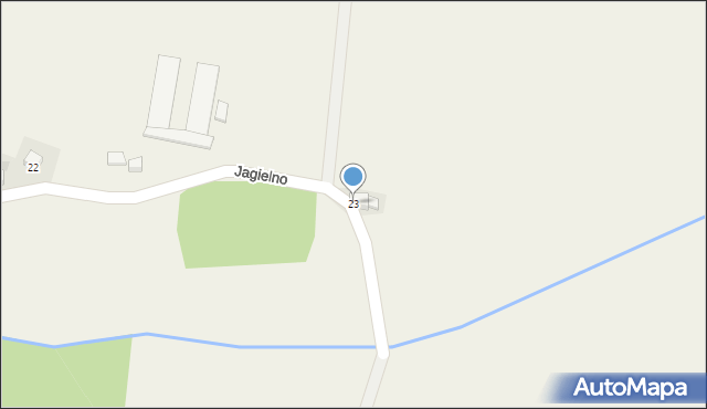 Jagielno, Jagielno, 23, mapa Jagielno