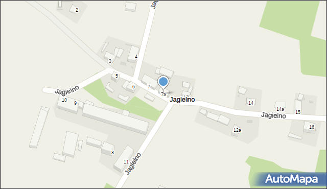 Jagielno, Jagielno, 7a, mapa Jagielno